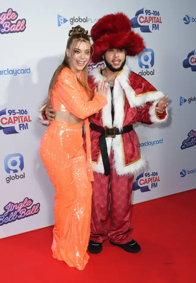 Becky Hill and Jax Jones at Capital's Jingle Bell Ball with Barclaycard.