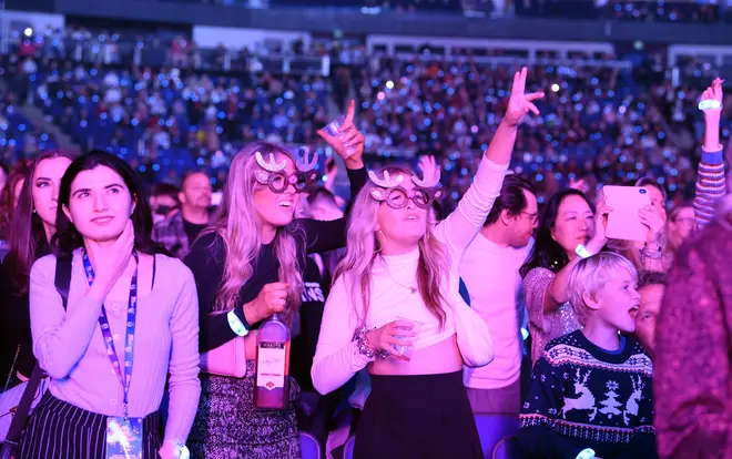 Fans at Capital's Jingle Bell Ball.