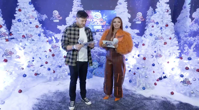 Jesy Nelson joined Jimmy Hill backstage at Capital's Jingle Bell Ball