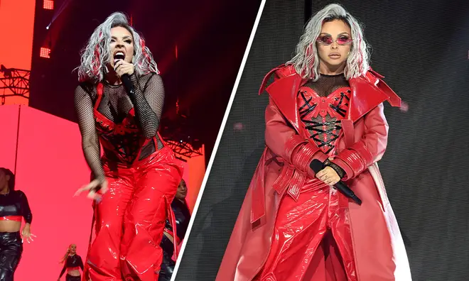 Jesy Nelson wore a flame-infused look at the JBB