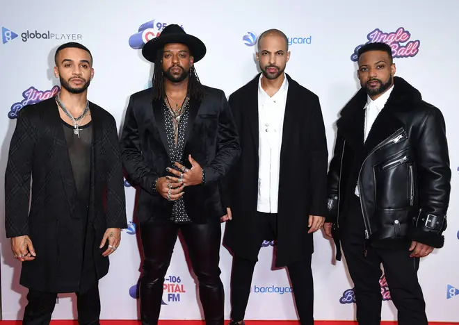 JLS coordinated to the nines on the Jingle Bell Ball red carpet