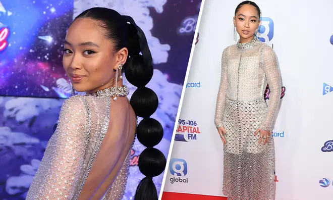 Griff wowed fans on the red carpet at Capital's Jingle Bell Ball.