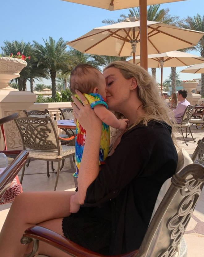 Perrie Edwards and Alex Oxlade-Chamberlain took baby Axel on his first holiday