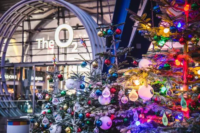 The O2 got all festive in preparation for the ball