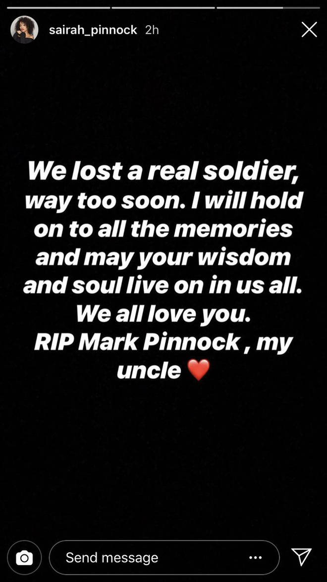 Leigh-Anne Pinnock's sister posted about the death of their uncle.