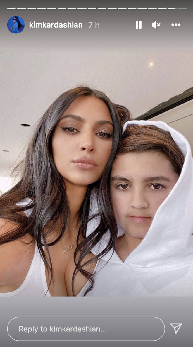 Kim Kardashian shared snaps with Mason Disick for his birthday