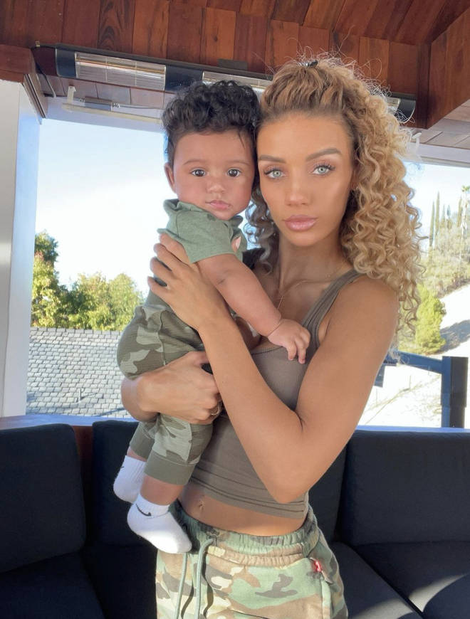 Jena Frumes shared an adorable clip of baby Jason learning to crawl