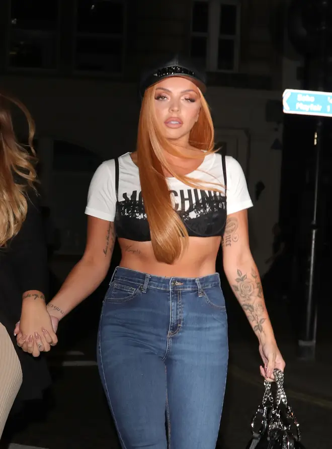 Jesy Nelson shows off 'Keepers' tattoo alongside bicep tattoo