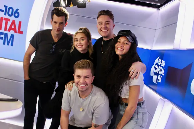 Miley Cyrus and Mark Ronson joined Roman Kemp, Vick Hope and Sonny Jay