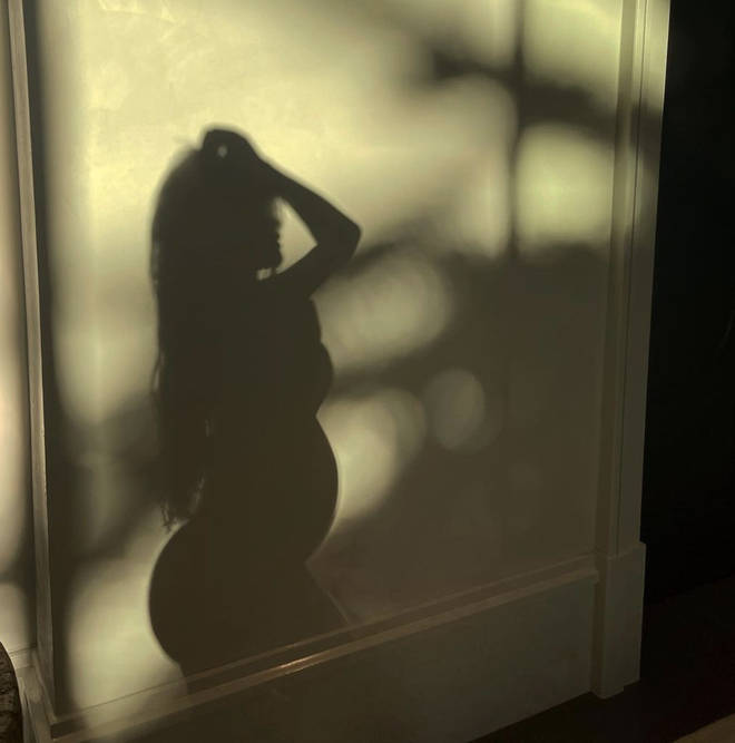Kylie Jenner has showcased her baby bump on Instagram