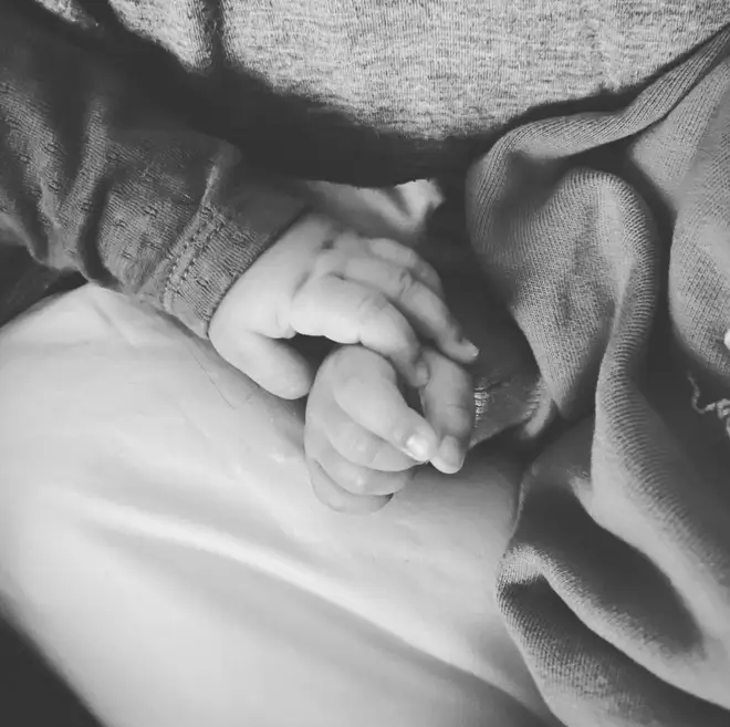 Leigh-Anne Pinnock shared an adorable new snap of her twin babies holding hands