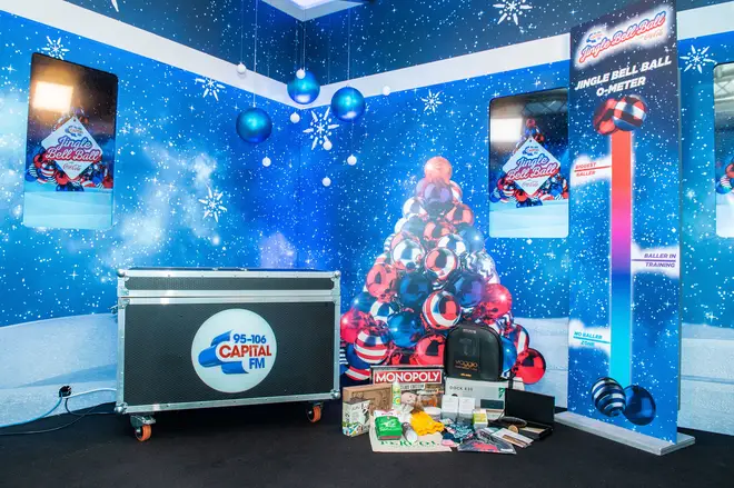 Our purpose built on air studio at the Jingle Bell Ball