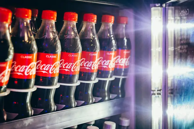 Coca-Cola fridges back stage at the Jingle Bell Ball