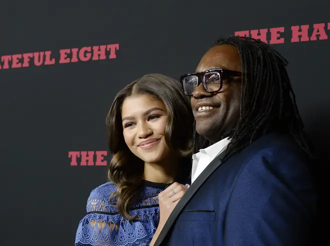 Zendaya is super close to both her parents – pictured here with her dad