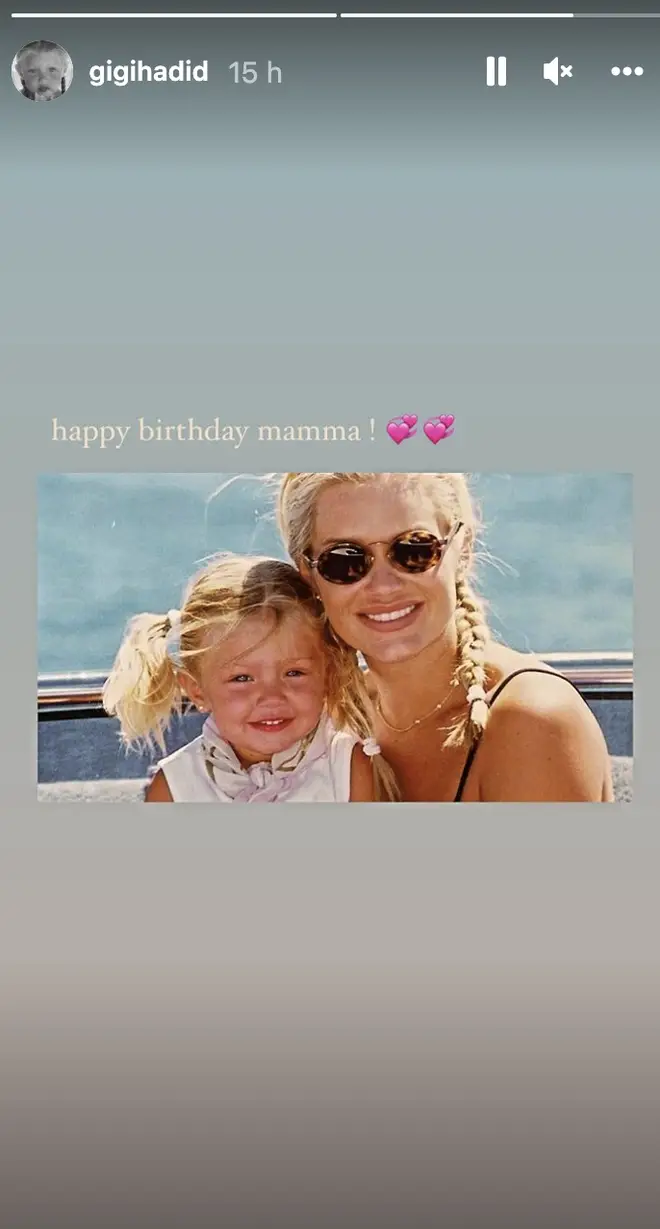 Gigi Hadid wished her mum Yolanda a happy birthday with a sweet post