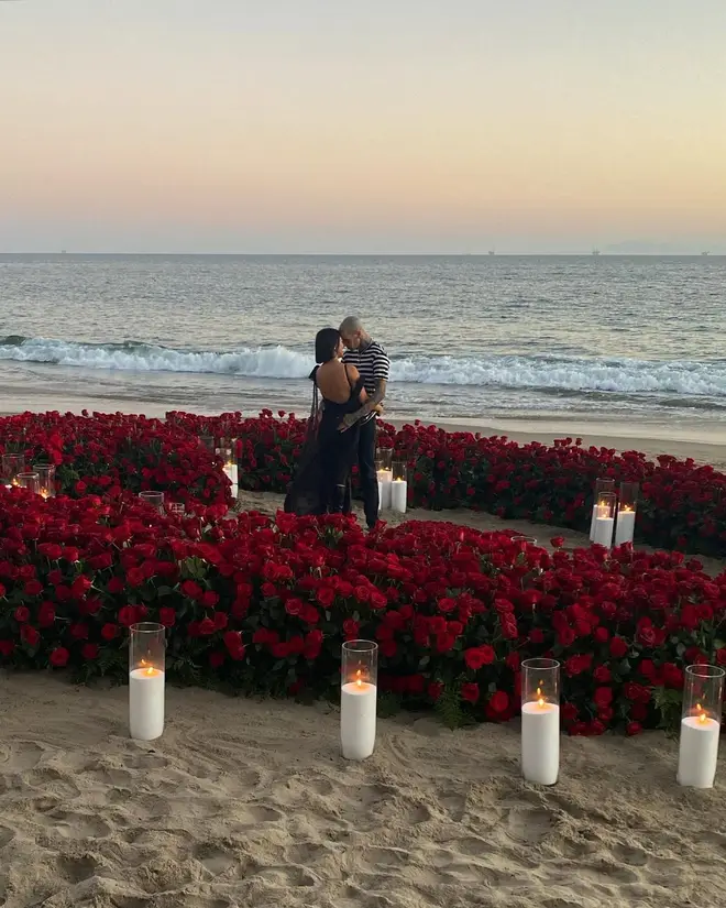 Travis Barker proposed to Kourtney Kardashian in October 2021