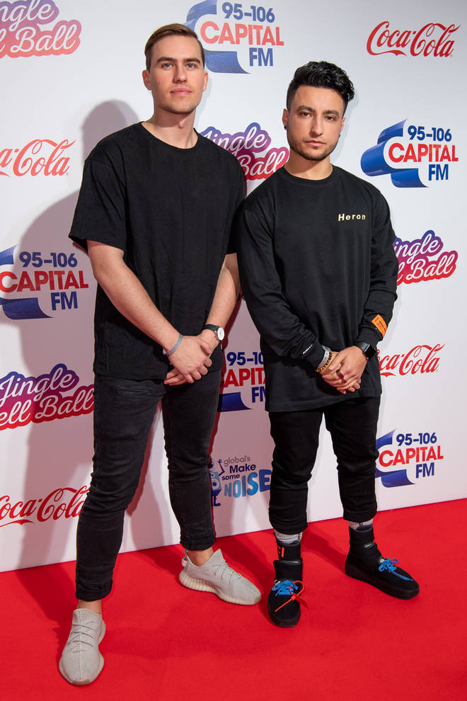 Loud Luxury on the red carpet at the Jingle Bell Ball 2018