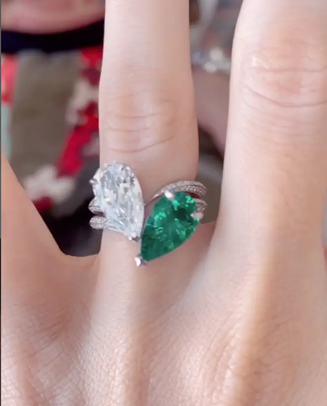 Megan Fox's engagement ring consists of two stones