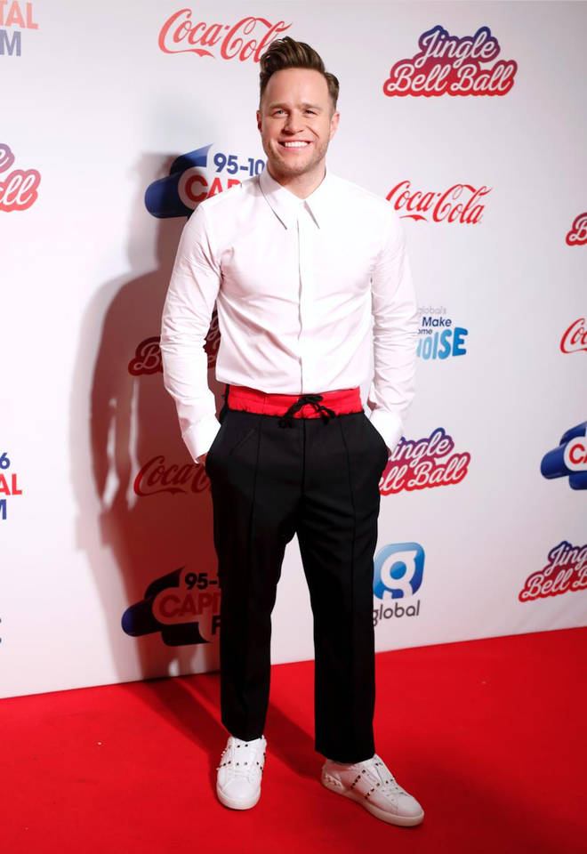 Olly Murs on the red carpet at the Jingle Bell Ball 2018