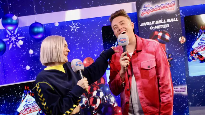 Anne-Marie joined Roman Kemp backstage at Capital's Jingle Bell Ball