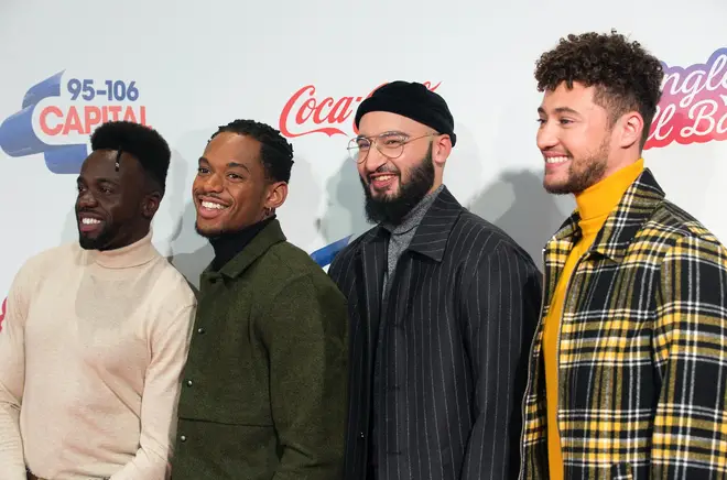 Rak-Su on the red carpet at the Jingle Bell Ball 2018