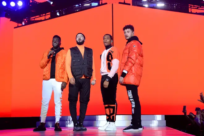 Rak-Su on stage at the Jingle Bell Ball 2018