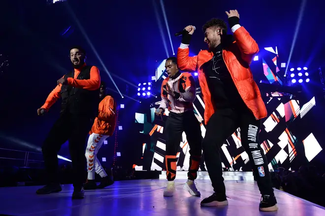 Rak-Su on stage at the Jingle Bell Ball 2018
