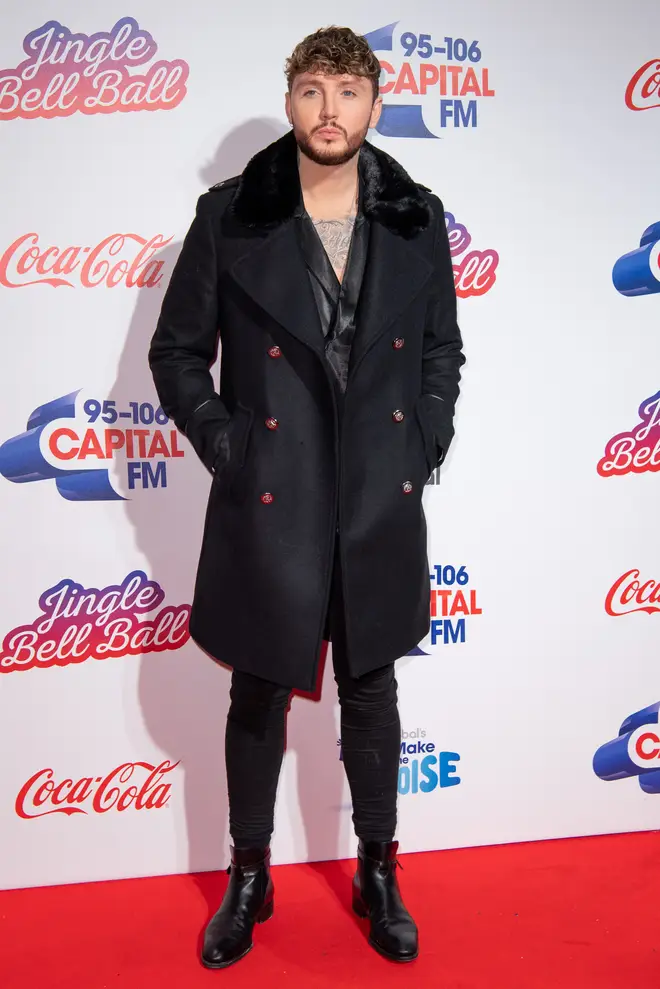 James Arthur on the red carpet at the Jingle Bell Ball 2018