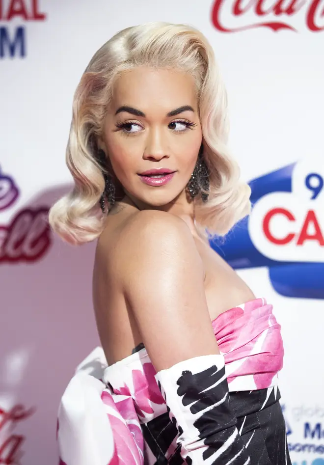 Rita Ora on the red carpet at the Jingle Bell Ball 2018