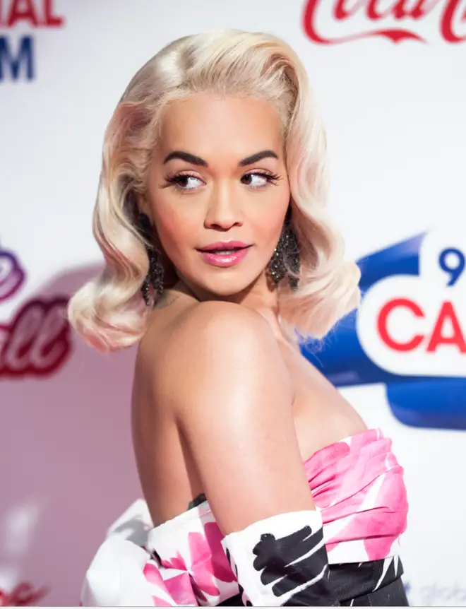 Rita Ora rocks a Moschino look at tonight's Jingle Bell Ball