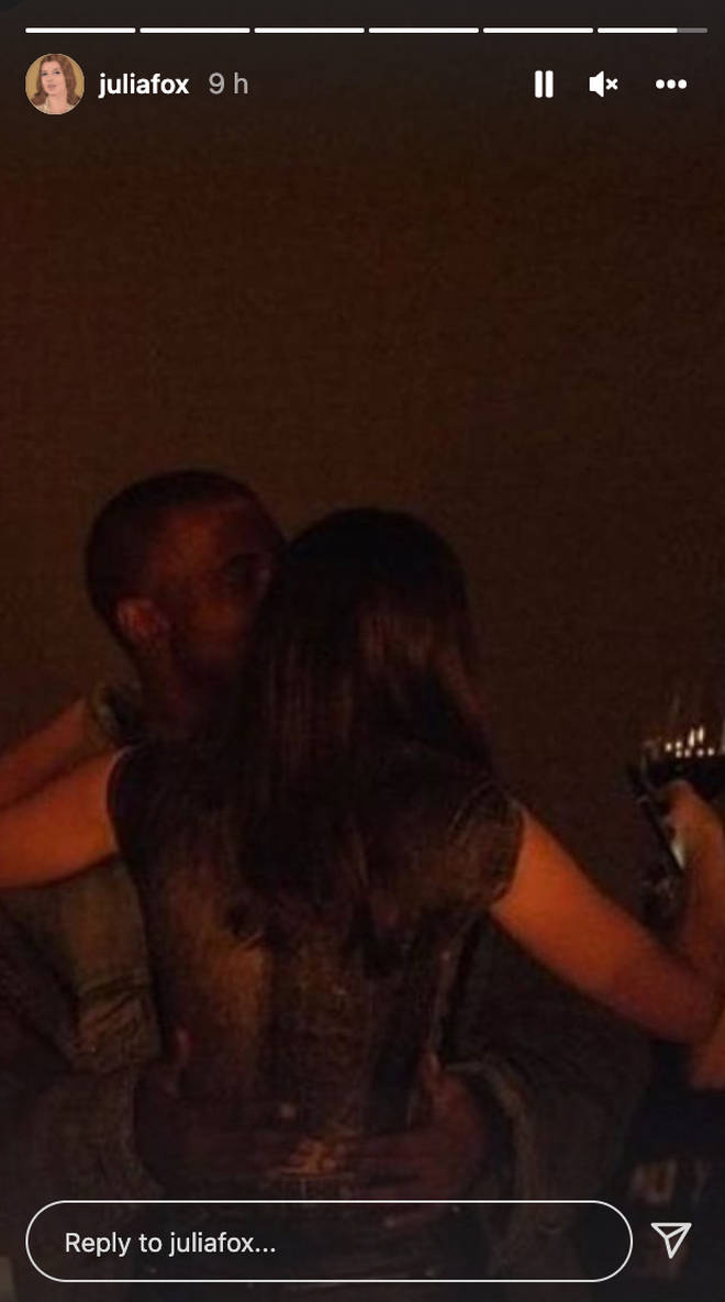 Julia Fox shares an intimate photo with Kanye West