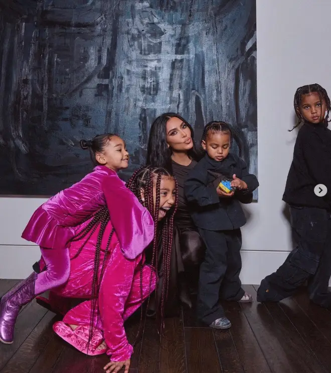 Kim Kardashian and Kanye West share four kids together