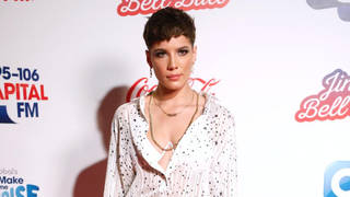 Halsey on the red carpet at the Jingle Bell Ball 2018