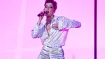 Halsey performing on stage at the Jingle Bell Ball 2018