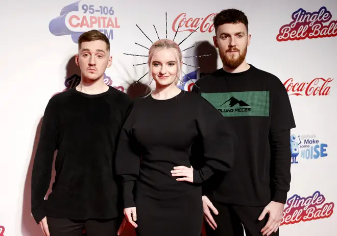 Clean Bandit on the red carpet at the Jingle Bell Ball 2018