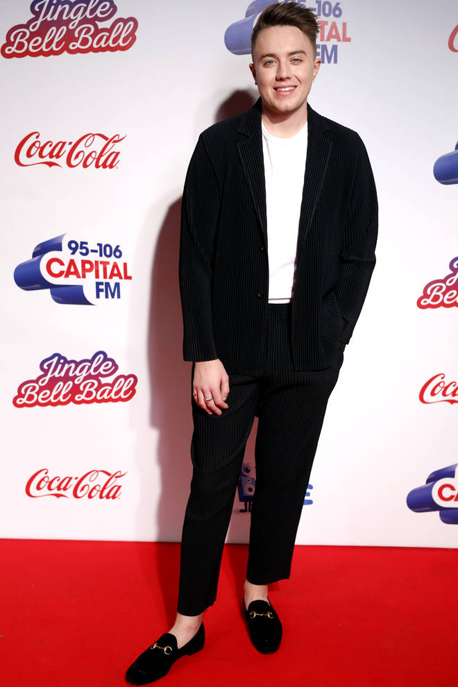 Roman Kemp on the red carpet at the Jingle Bell Ball 2018