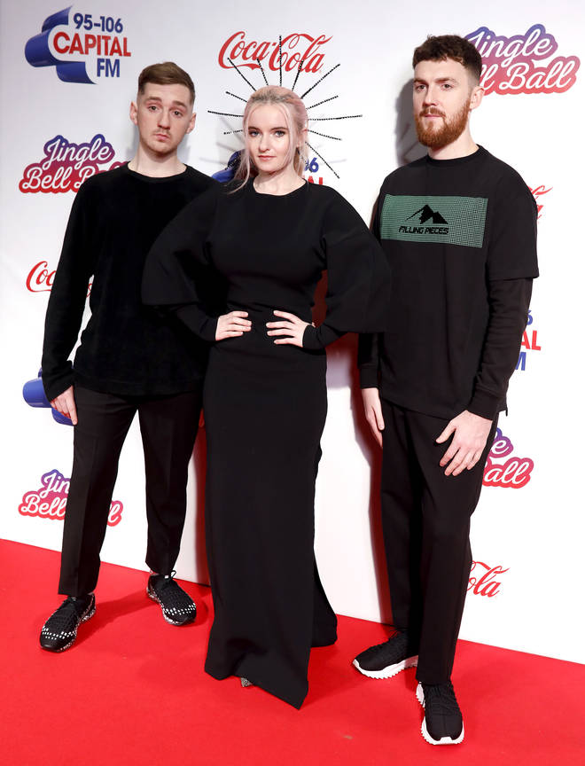Clean Bandit on the red carpet at the Jingle Bell Ball 2018