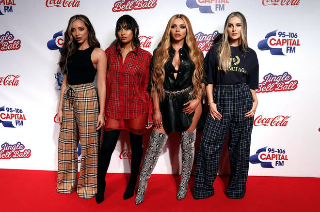 Little Mix on the red carpet at the Jingle Bell Ball 2018