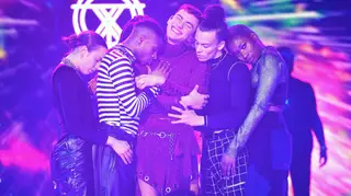 Years & Years on stage at the Jingle Bell Ball 2018