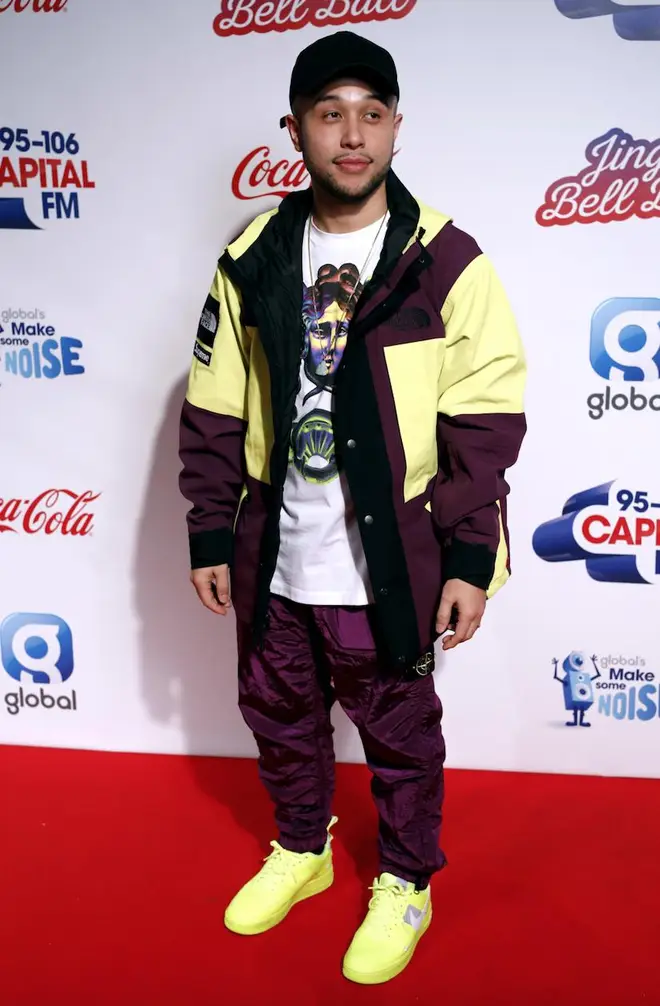 Jax Jones on the red carpet at the Jingle Bell Ball 2018