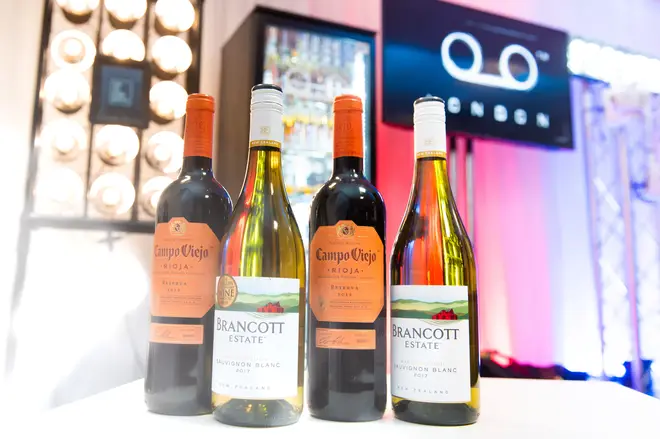 Brancott Estate wine in the green room backstage at the Jingle Bell Ball 2018