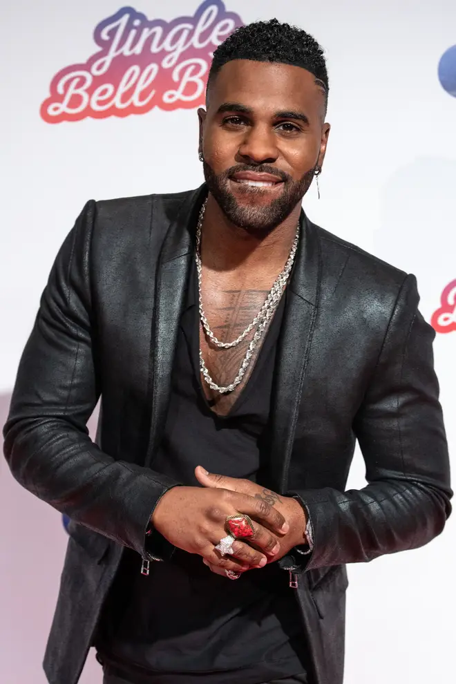 Jason Derulo on the red carpet at the Jingle Bell Ball 2018