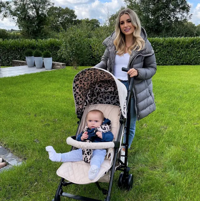 Dani Dyer's baby boy Santi turned one this month