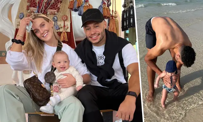 Perrie Edwards and Alex Oxlade-Chamberlain are on holiday with their baby boy