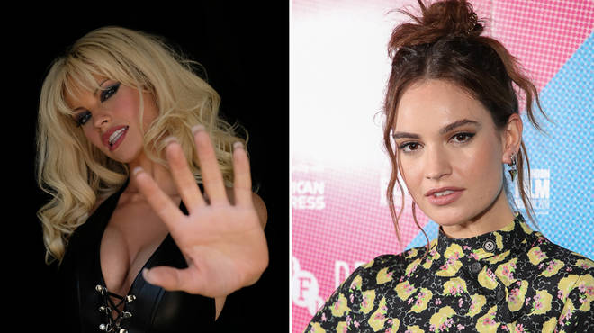 Lily James spent hours in the makeup chair to be transformed into Pamela Anderson