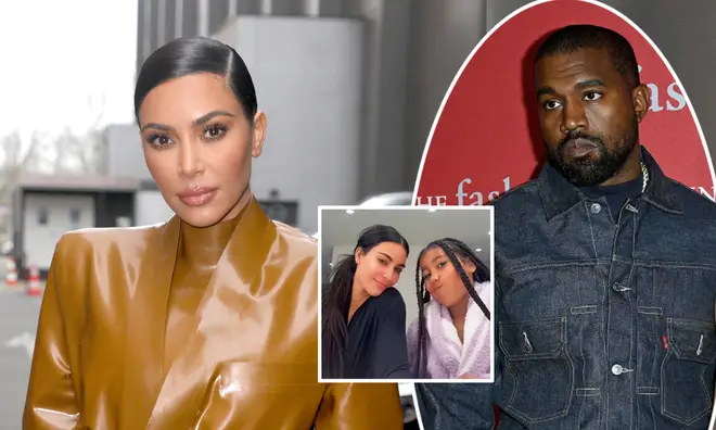 Kim Kardashian has responded to Kanye West's latest post about their daughter