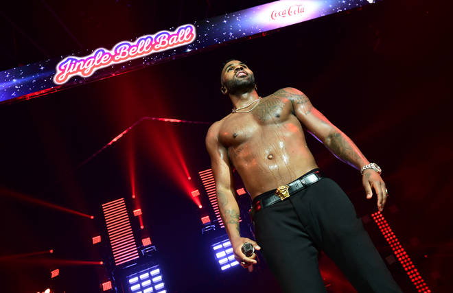 Jason Derulo on stage at the Jingle Bell Ball 2018