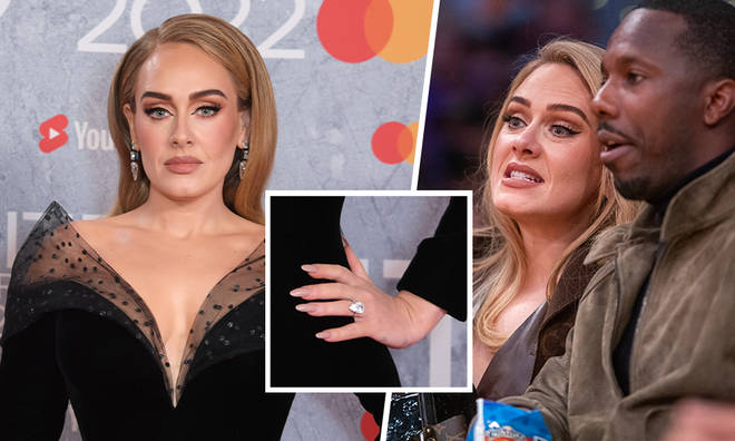 Adele has sparked engagement rumours