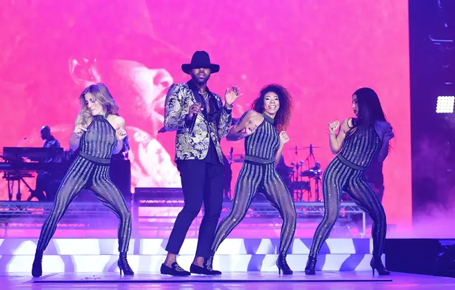 Jason Derulo on stage at the Jingle Bell Ball 2018