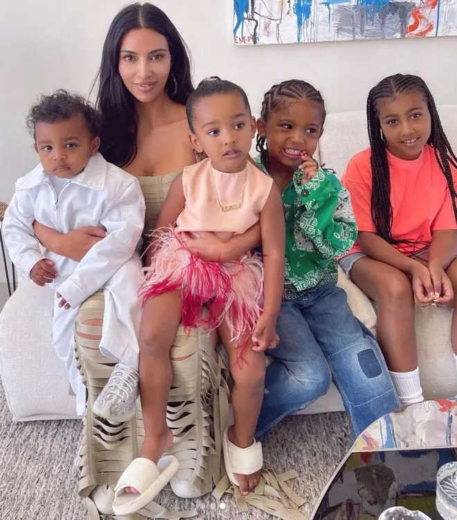 Kim Kardashian and Kanye West share four kids together